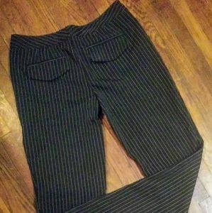 Rampage Women's Pinstripe Low Rise Pants